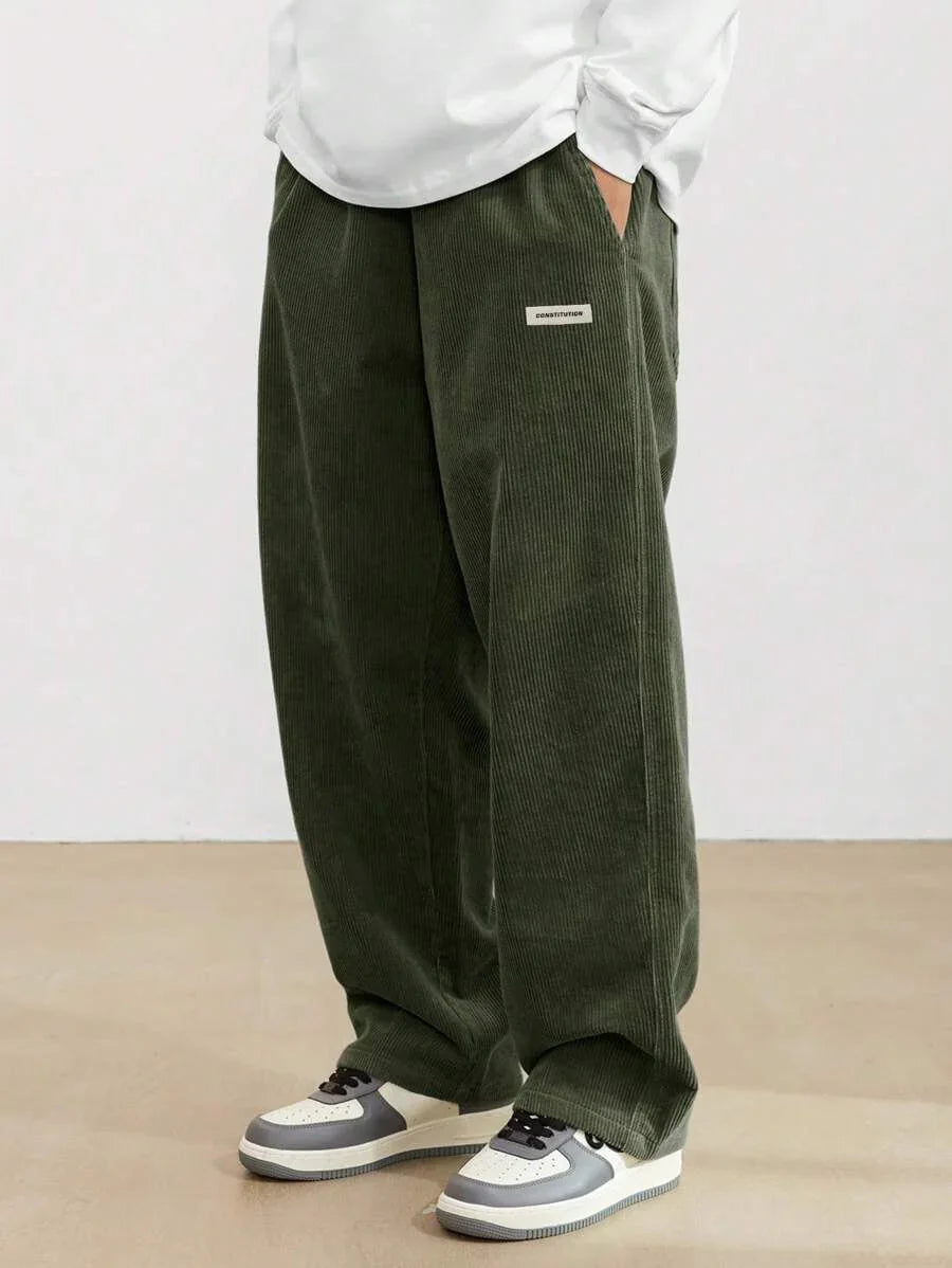 Men's Autumn And Winter Loose Wide Leg Draping Casual Pants - VAleG