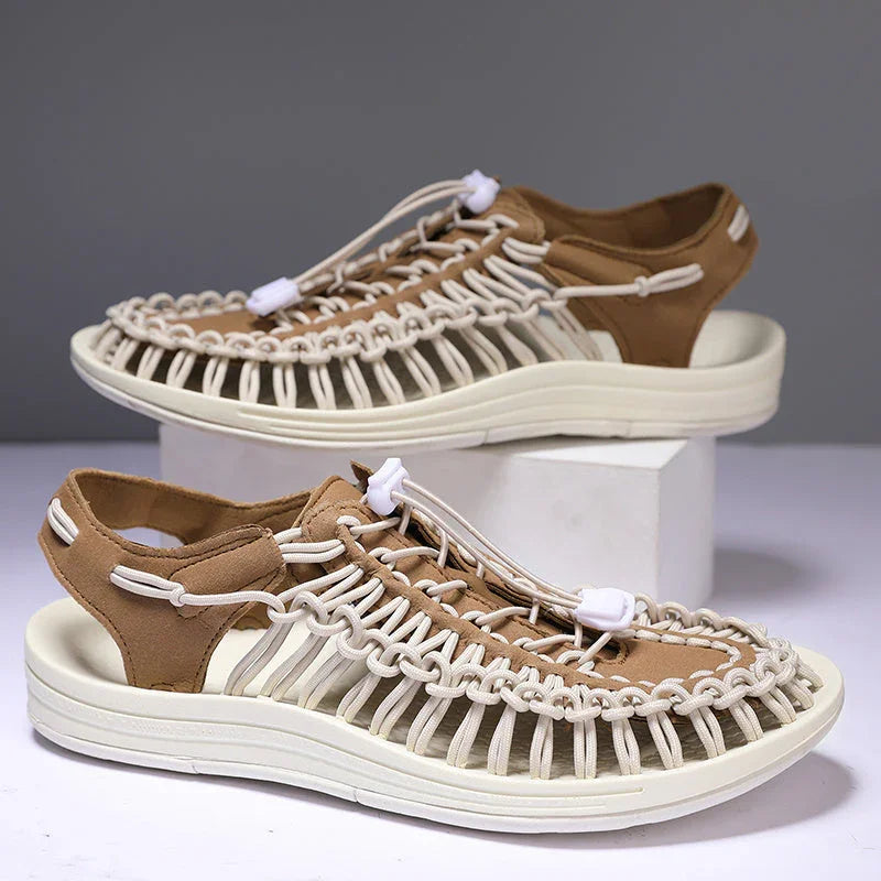 Sandals Woven Men's Casual Beach Couple - VAleG