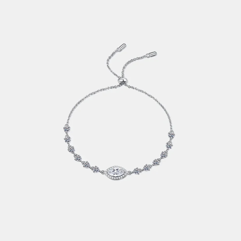 1 Carat Moissanite 925 Sterling Silver Bracelet - VAleG