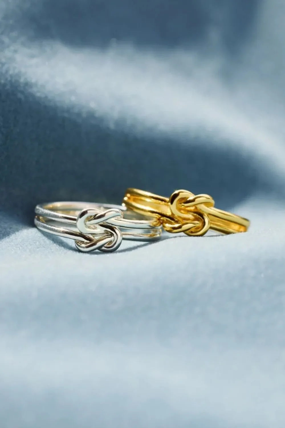 925 Sterling Silver Knotted Ring - VAleG
