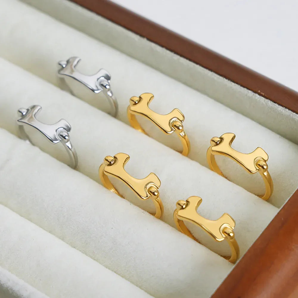 18K Gold-Plated Irregular Open Ring - VAleG