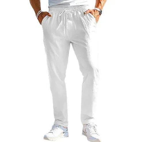 Men's Trousers Summer Elastic Waist Straight - VAleG