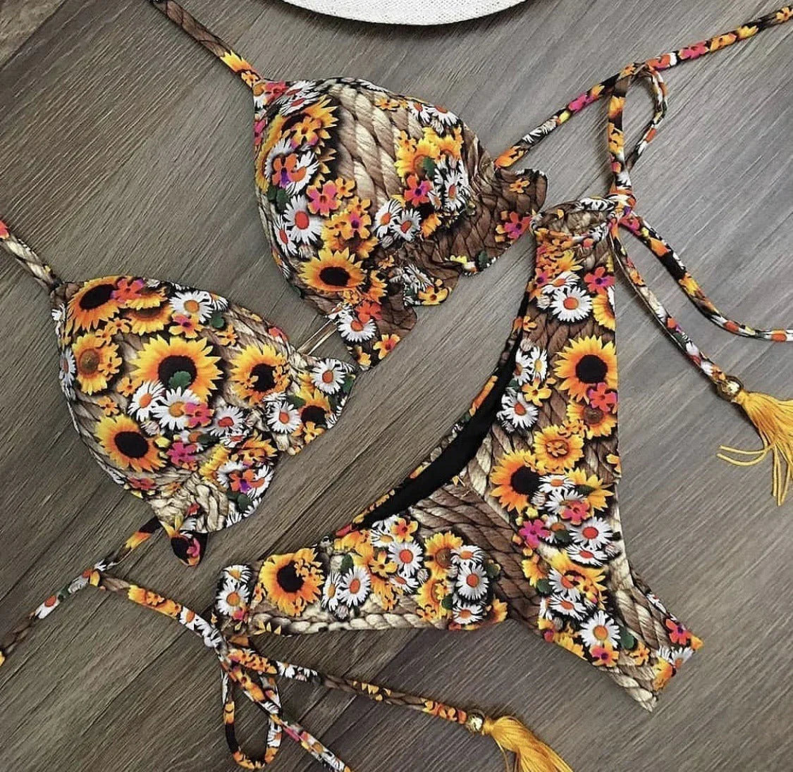 Women's Beach Split Printed Swimsuit - VAleG
