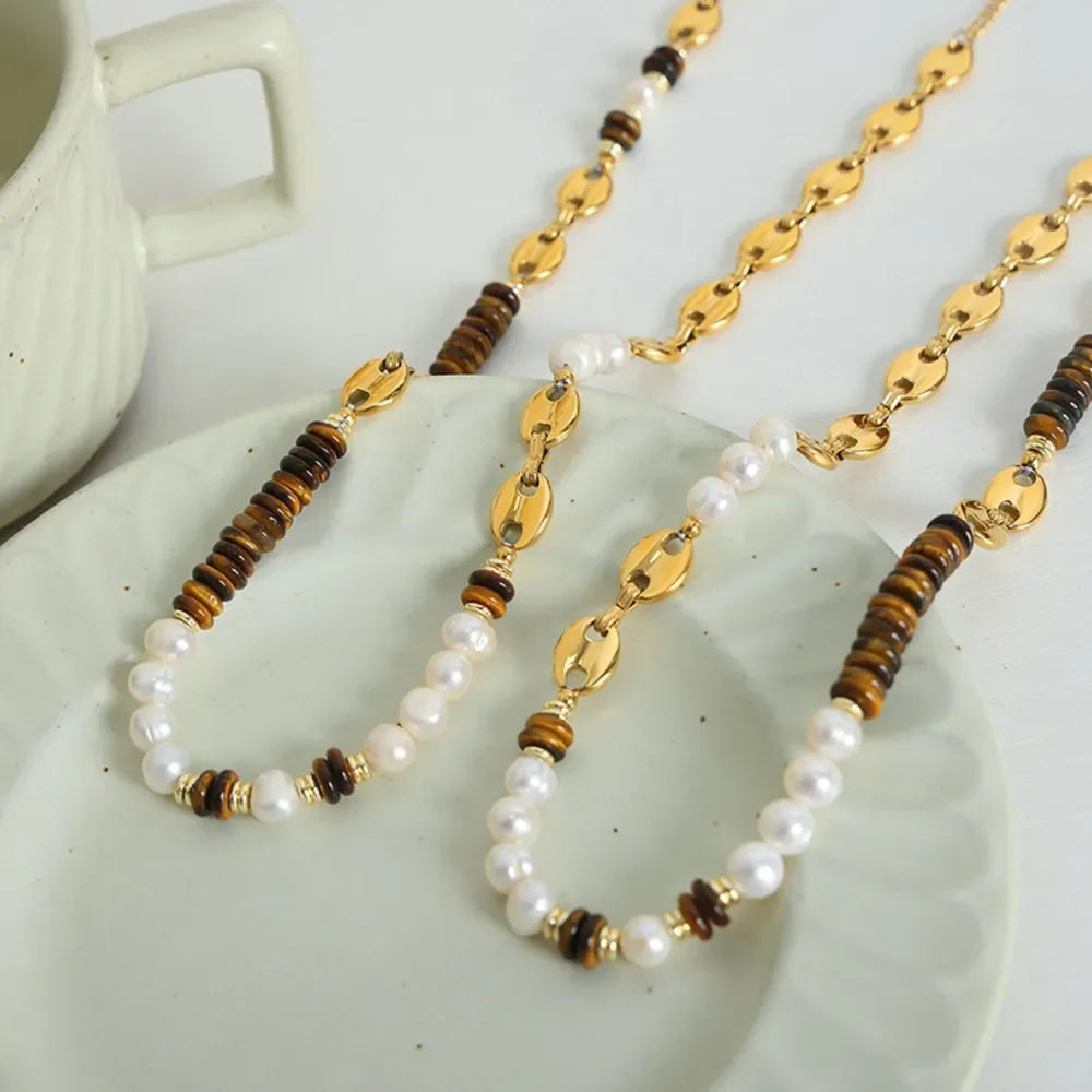18K Gold-Plated Titanium Steel Necklace - VAleG