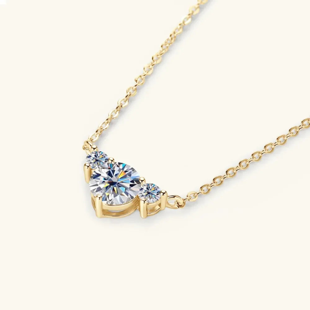 1.2 Carat Moissanite 925 Sterling Silver Necklace - VAleG