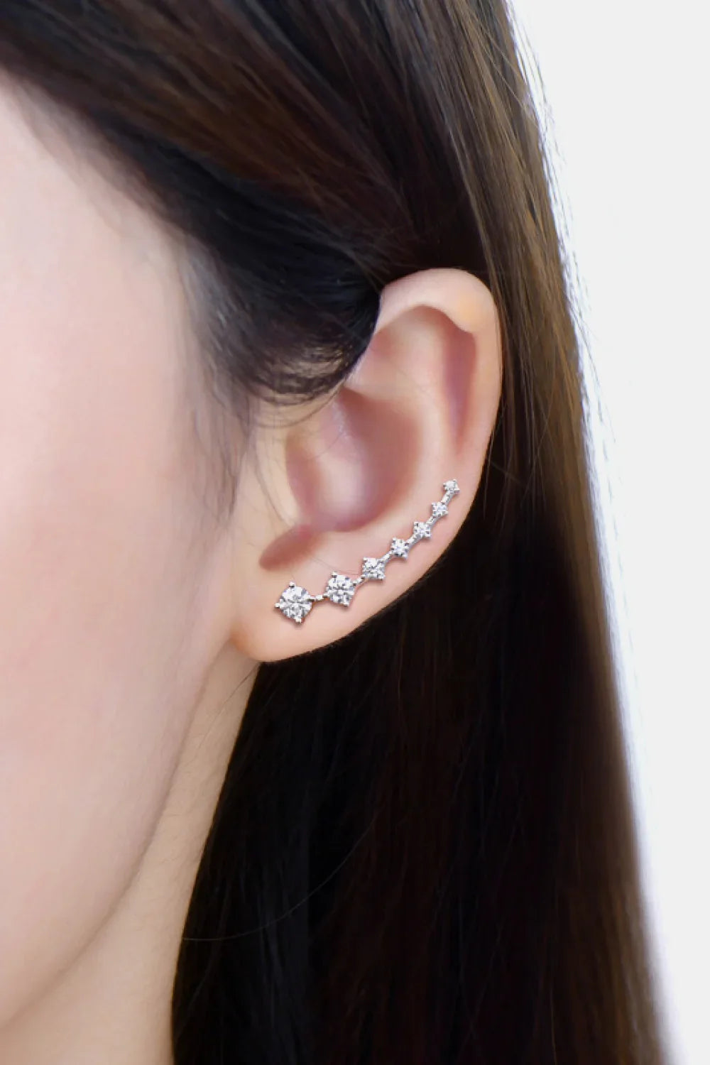 1.9 Carat Moissanite 925 Sterling Silver Earrings - VAleG