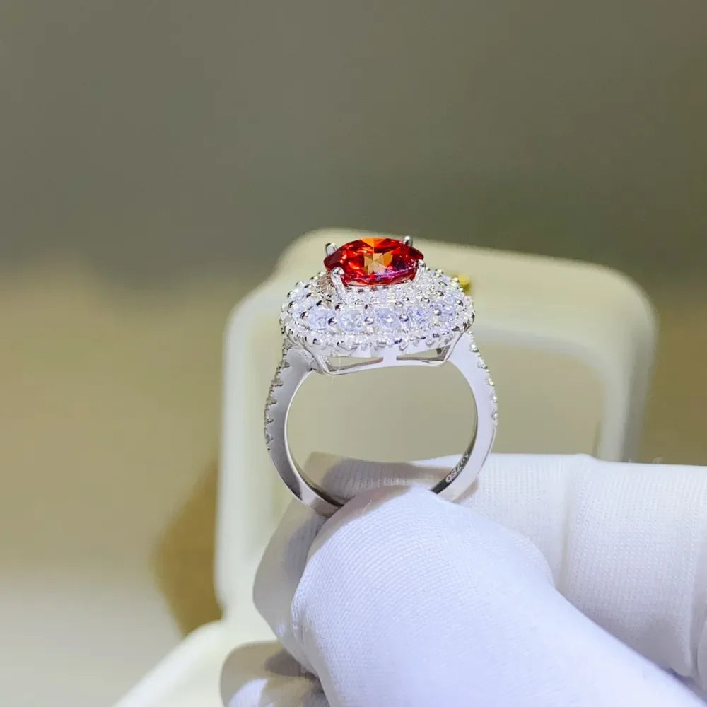 2 Carat Moissanite 925 Sterling Silver Ring - VAleG