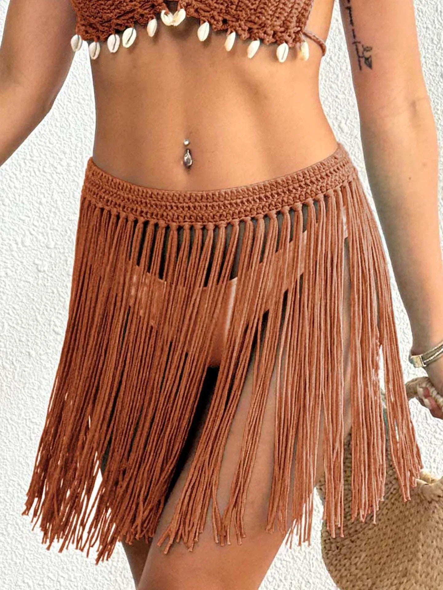 Women's Lace-up Skirt Beach Bikini - VAleG