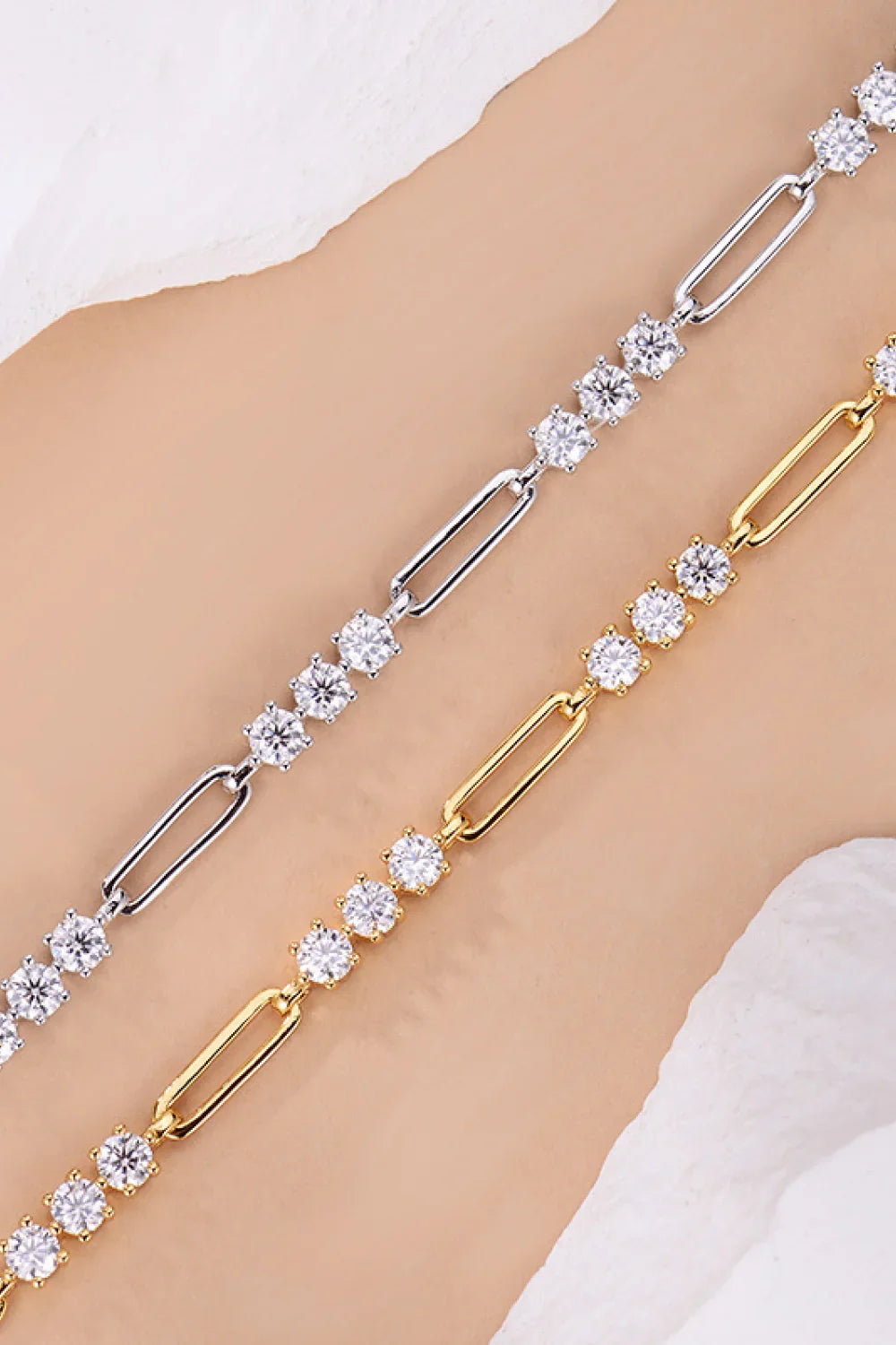 1.8 Carat Moissanite 925 Sterling Silver Bracelet - VAleG
