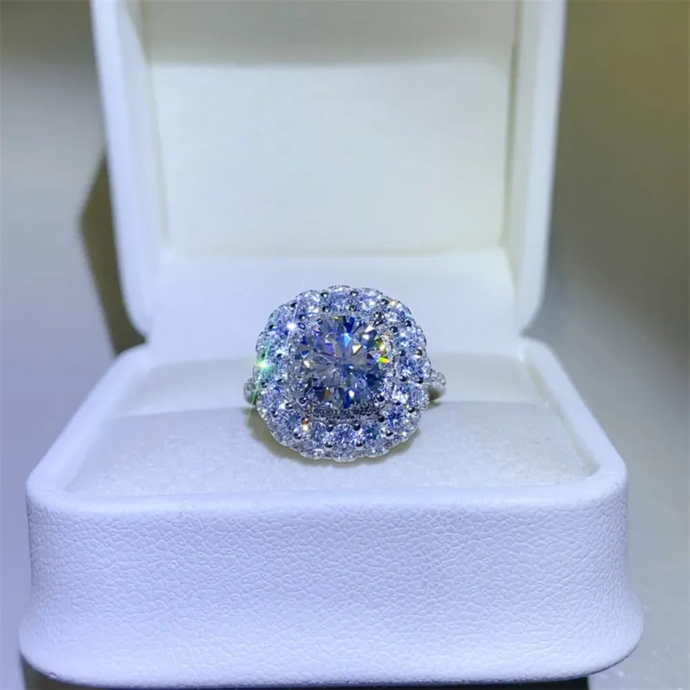 2 Carat Moissanite 925 Sterling Silver Ring - VAleG