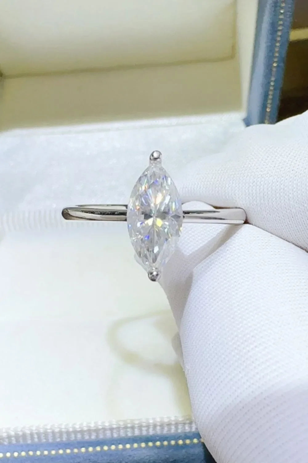 2 Carat Moissanite 925 Sterling Silver Ring - VAleG