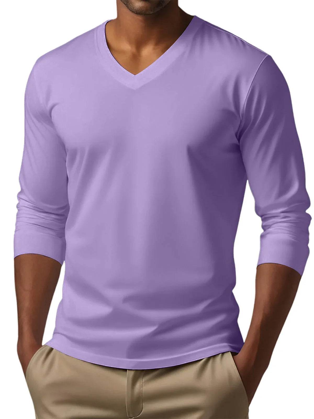 Men's Digital Printing Men's Versatile Long Sleeve - VAleG