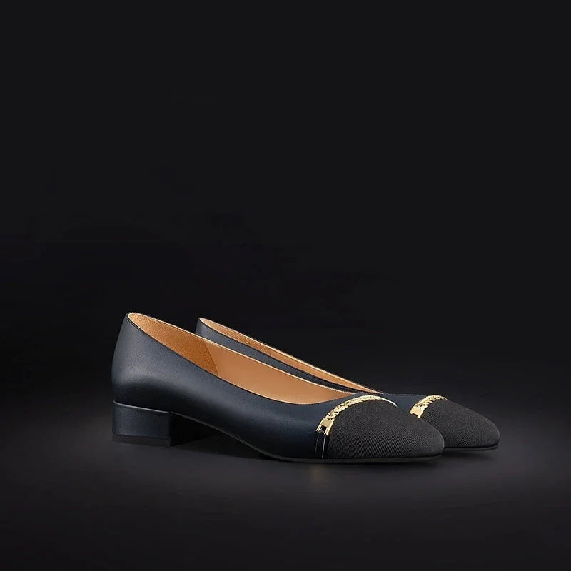 Plus Size Spring And Autumn Leather Soft Bottom Women's Shoes - VAleG