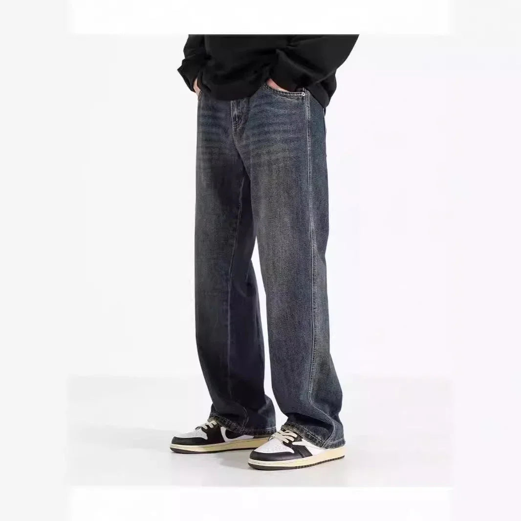 American Straight Jeans Retro Nostalgic Men - VAleG