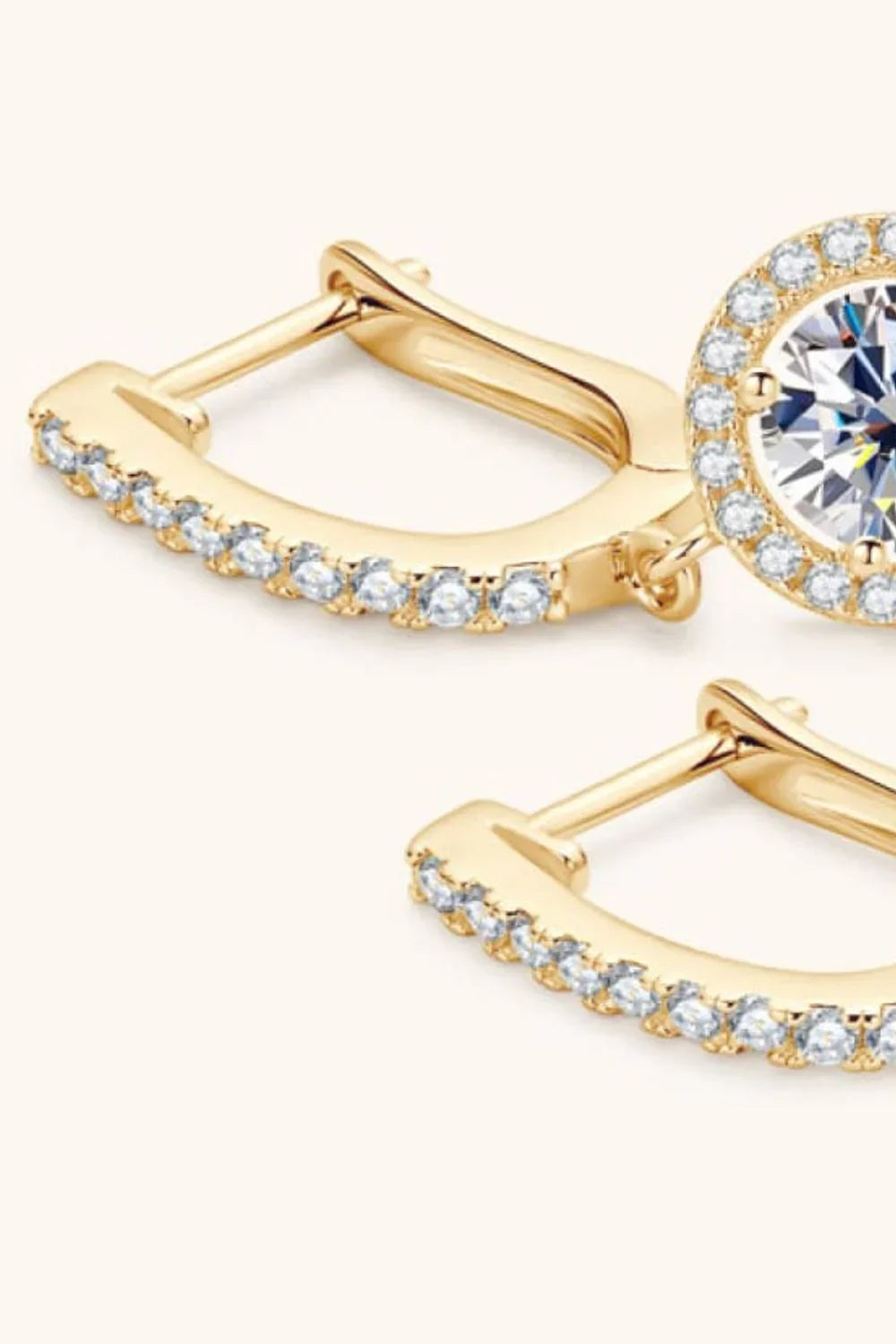 2 Carat Moissanite 925 Sterling Silver Drop Earrings - VAleG