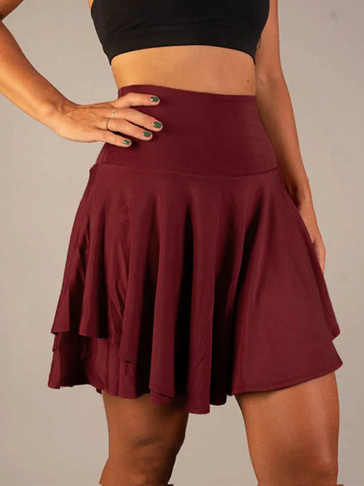 All-match Tutu High Waist Belly Contracting Running Short Skirt Anti-exposure Yoga Skirt - VAleG