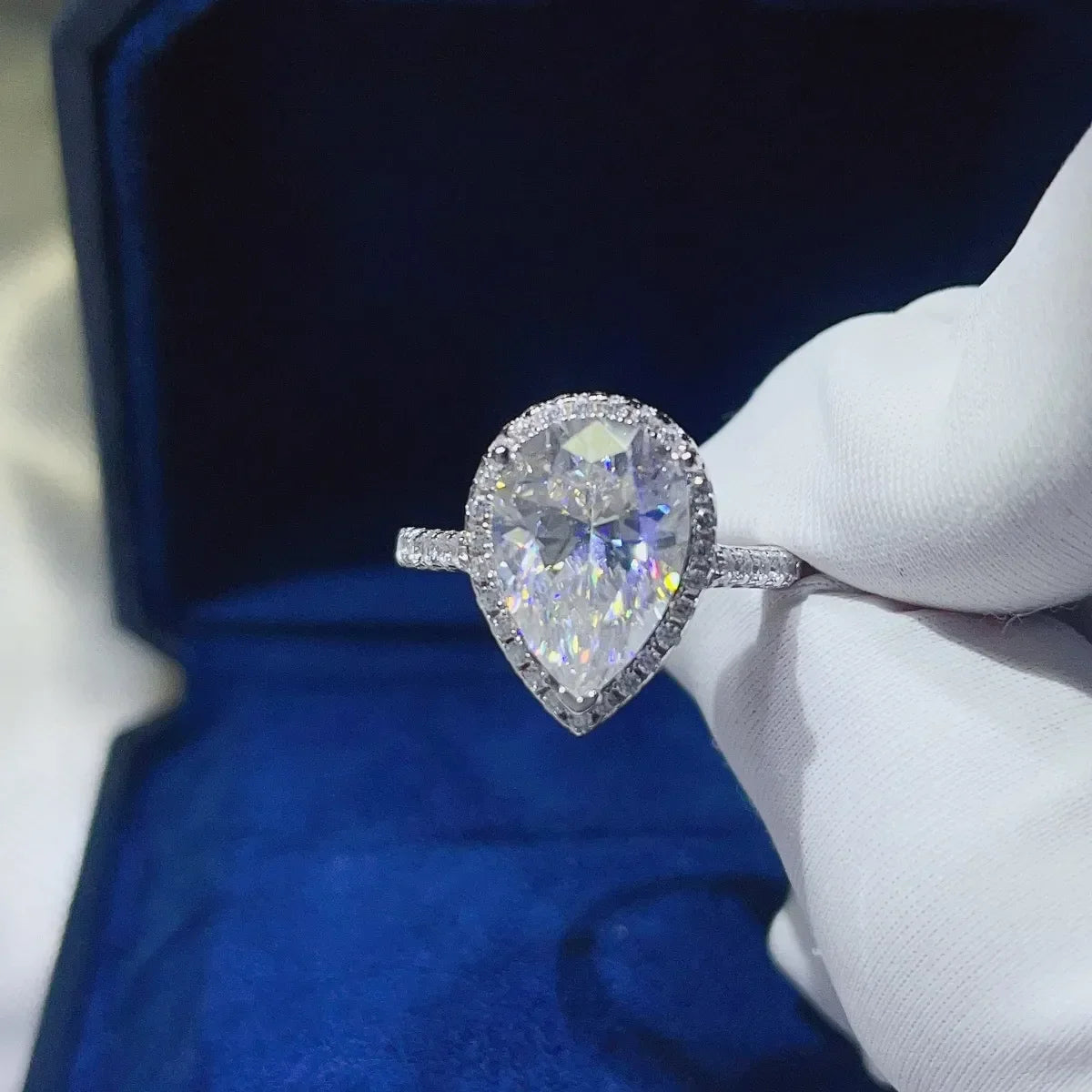 2 Carat Moissanite 925 Sterling Silver Ring - VAleG