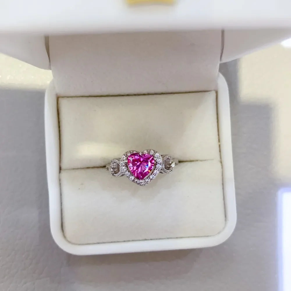 1 Carat Moissanite 925 Sterling Silver Ring - VAleG