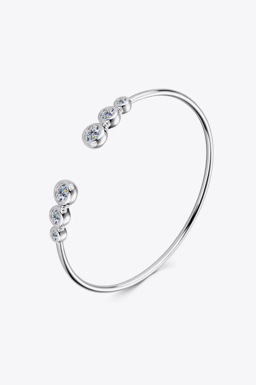 1.8 Carat Moissanite 925 Sterling Silver Bracelet - VAleG