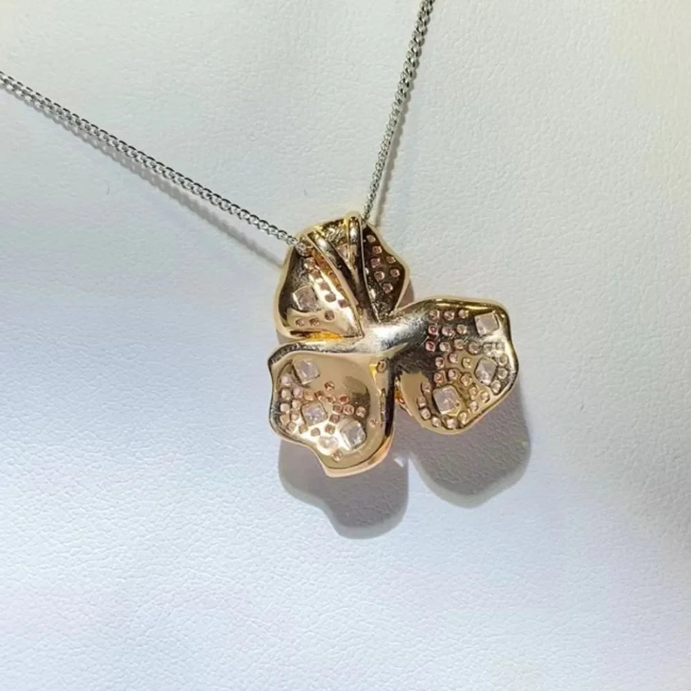 2 Carat Moissanite 925 Sterling Silver Pendant Necklace - VAleG