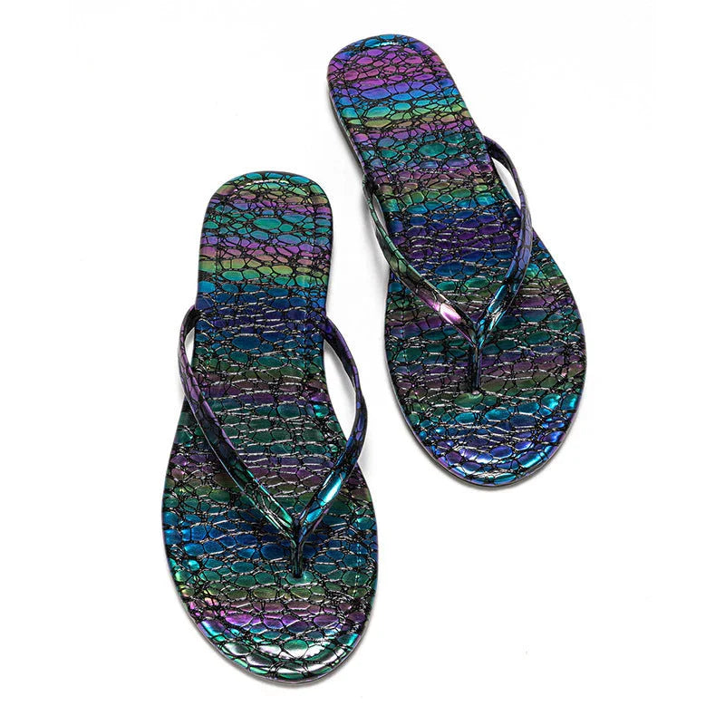 Beach Slippers Women's Summer Outer Wear Stylish Flip-flops - VAleG