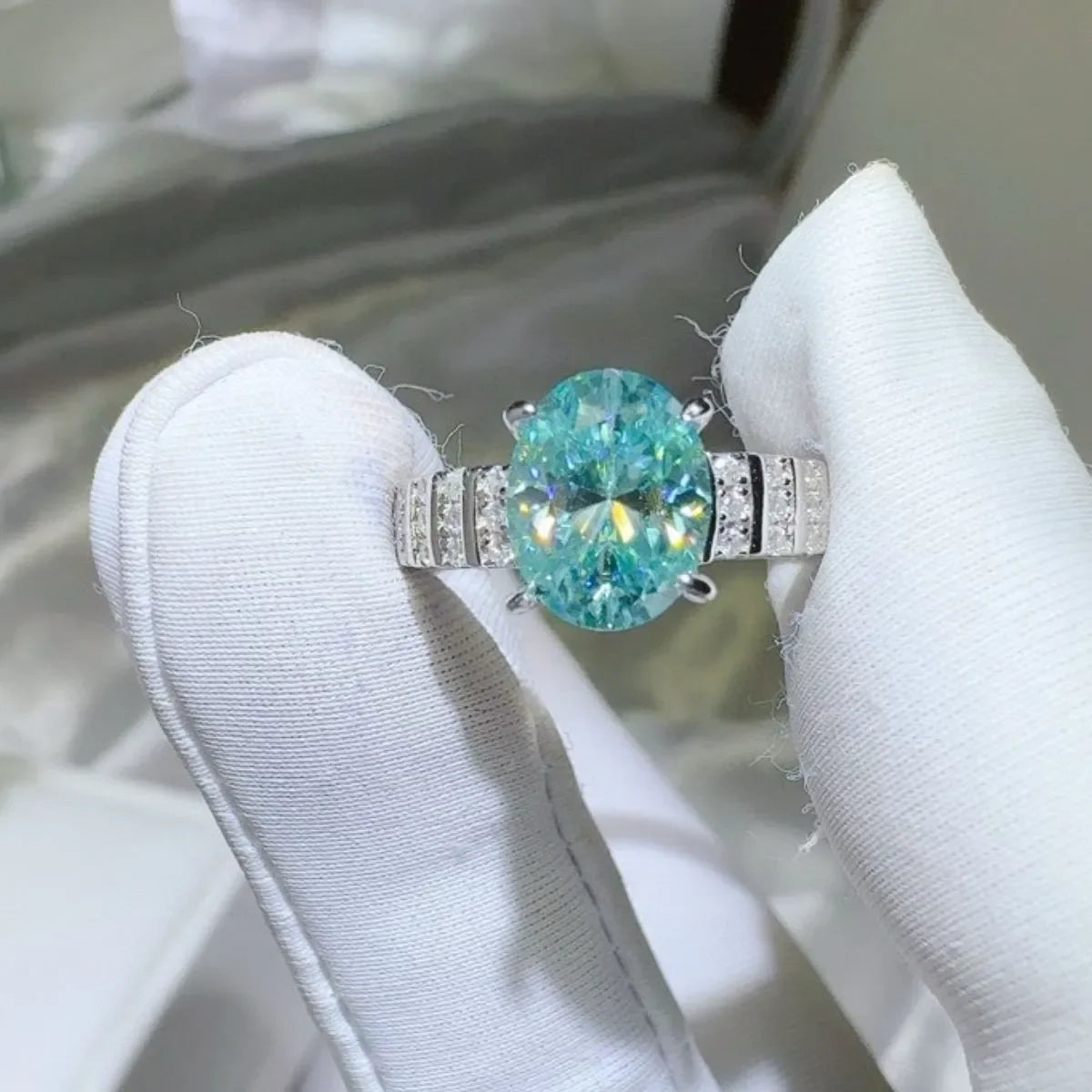 2 Carat Moissanite 925 Sterling Silver Ring - VAleG