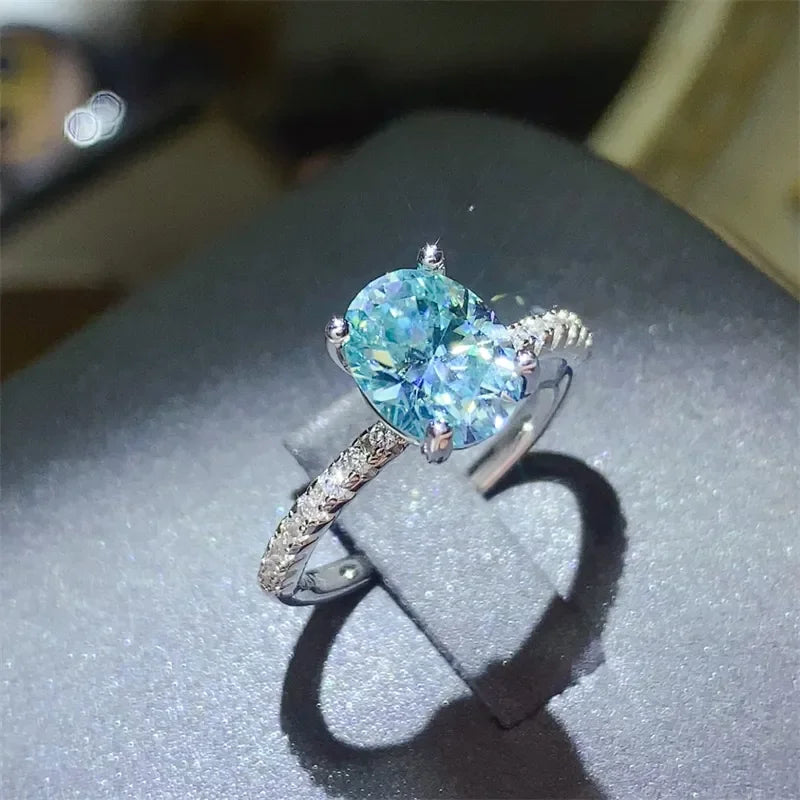 2 Carat Moissanite Zircon 925 Sterling Silver Ring - VAleG