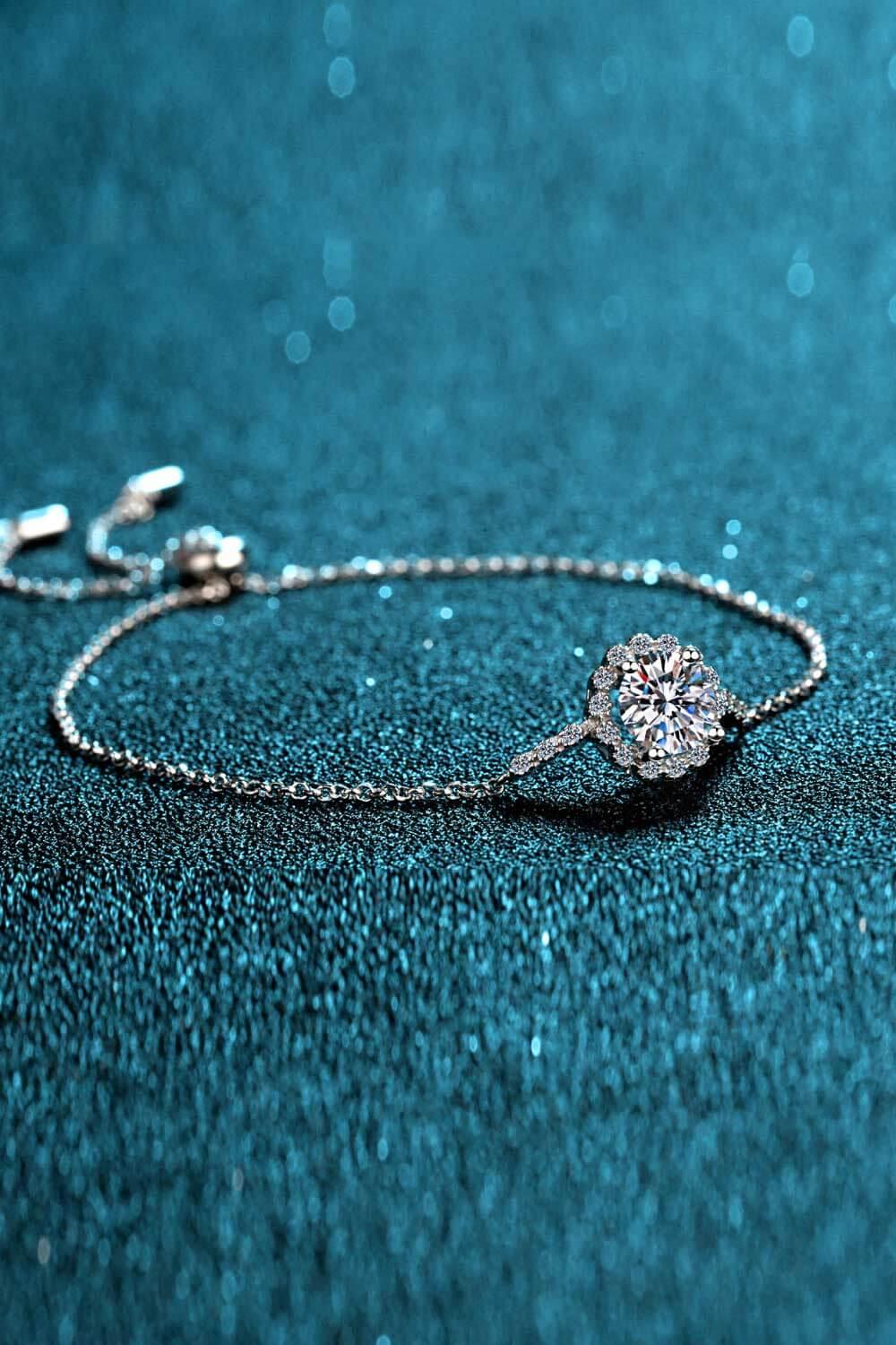 1 Carat Moissanite Chain Bracelet - VAleG