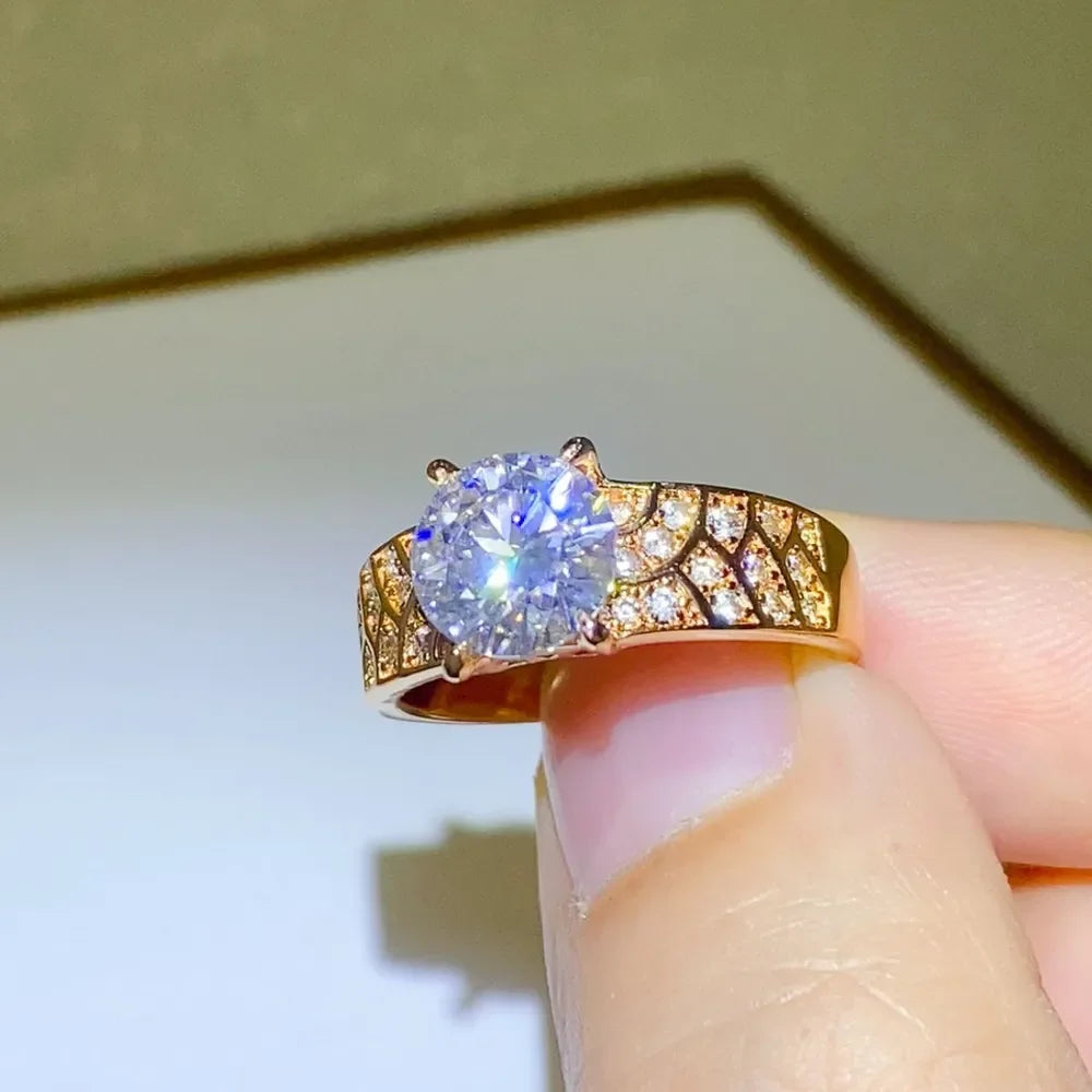 1.5 Carat 925 Sterling Silver Moissanite Ring - VAleG