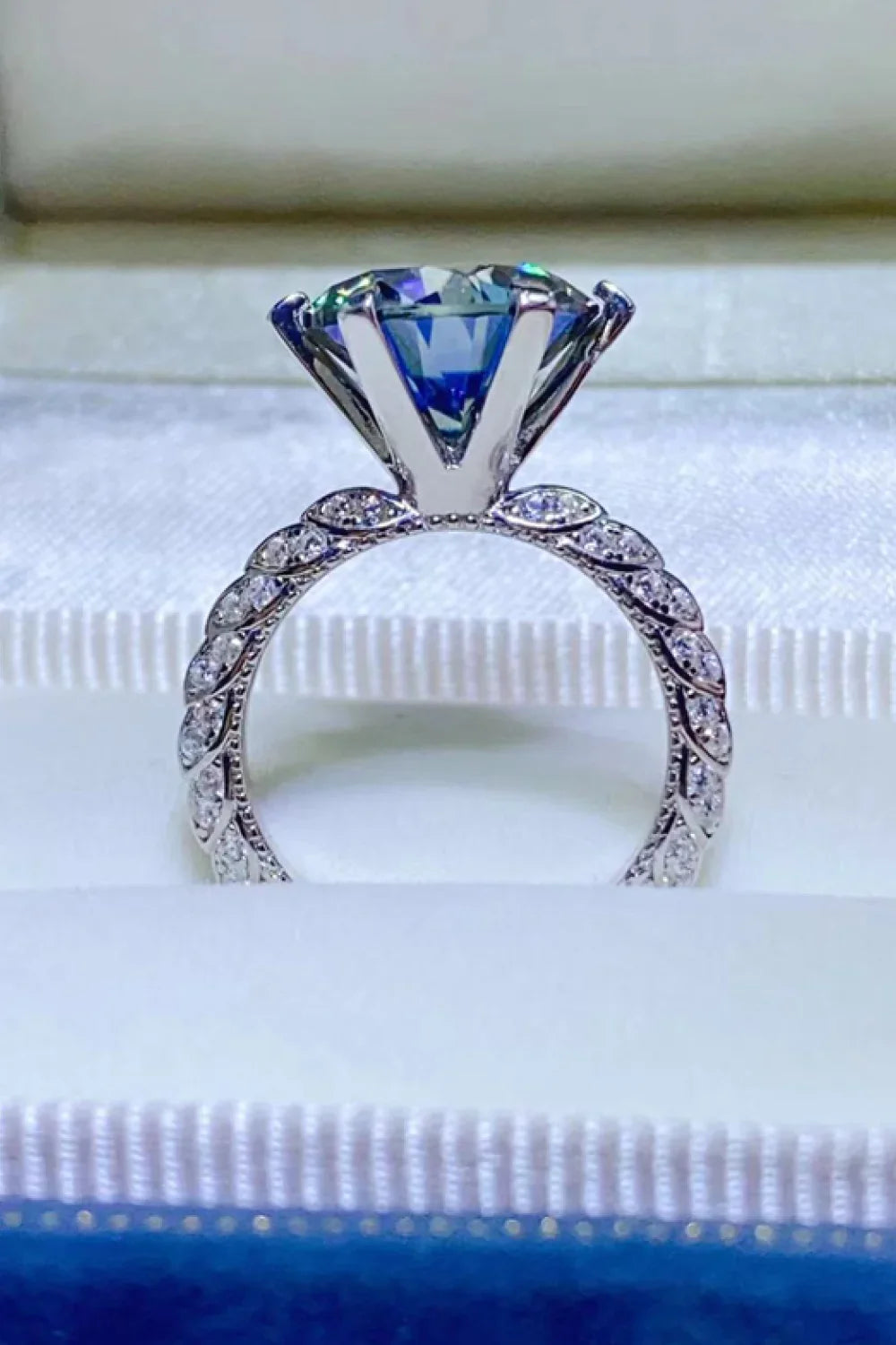 5 Carat Moissanite 925 Sterling Silver Ring - VAleG