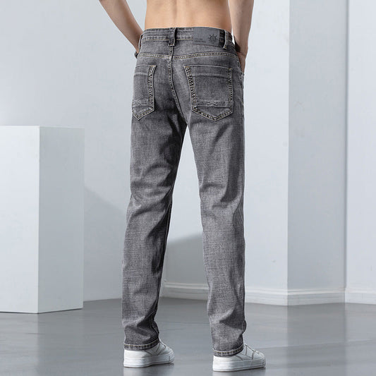 Straight Elastic Trend Versatile Retro Nostalgic Jeans For Men VAleG