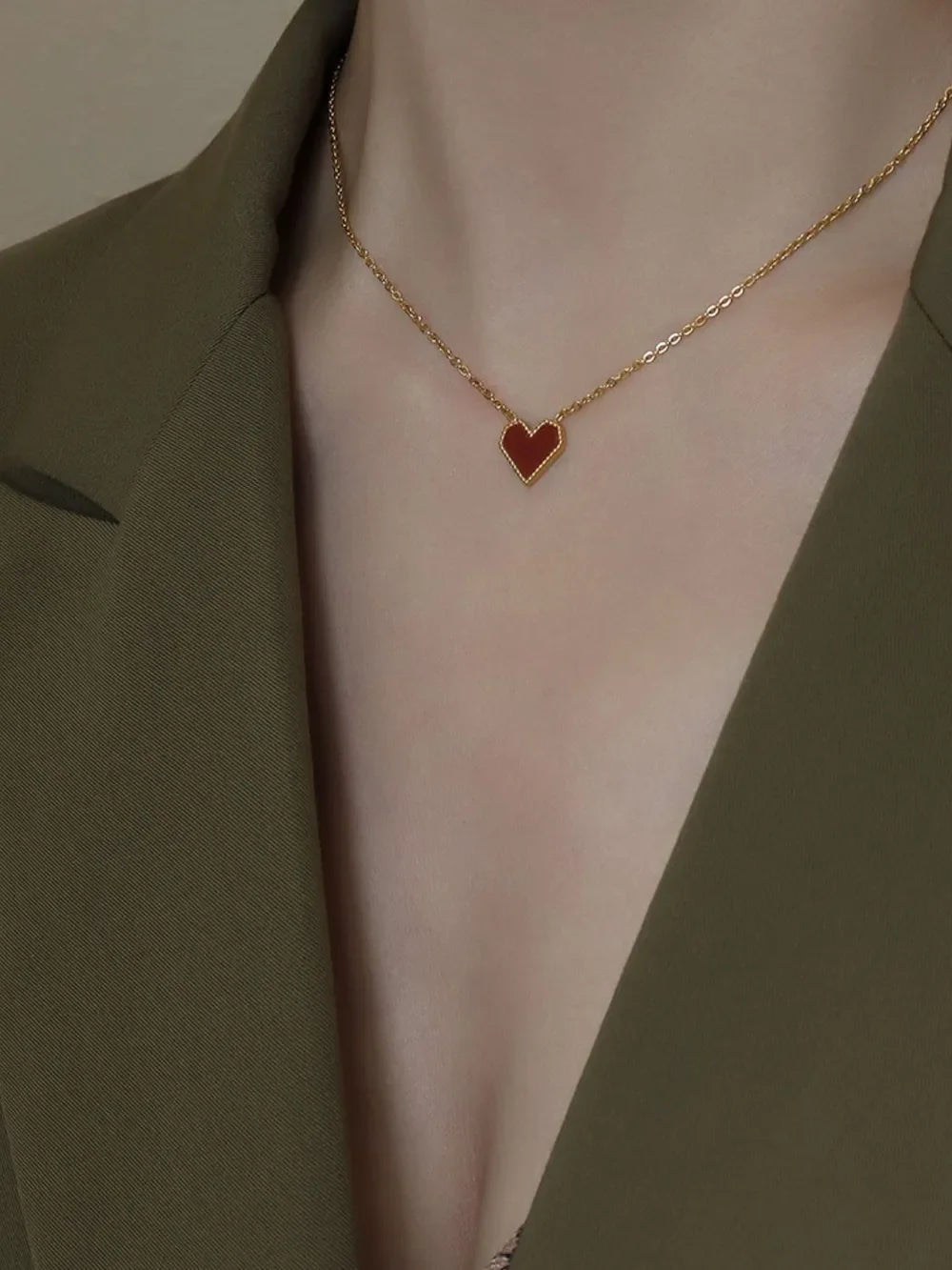 Titanium Steel Heart Necklace - VAleG