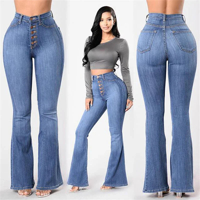 New high waist stretch jeans - VAleG