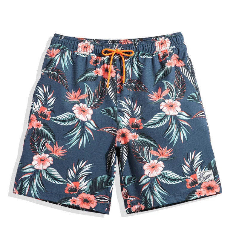 Men's Swimwear Quick-drying Boxer Swim Shorts - VAleG