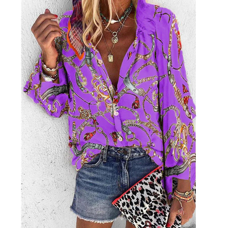 Long Sleeve Casual Women's Shirt - VAleG