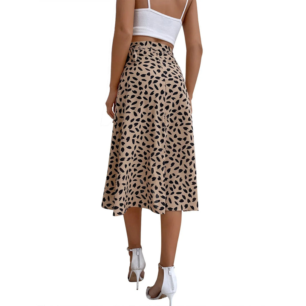 Elegant Polka Dot Print Ladies' Dress - VAleG