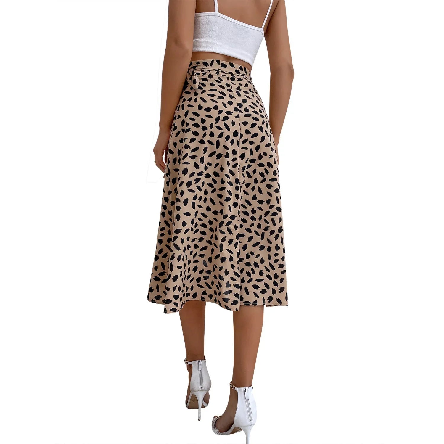 Elegant Polka Dot Print Ladies' Dress - VAleG