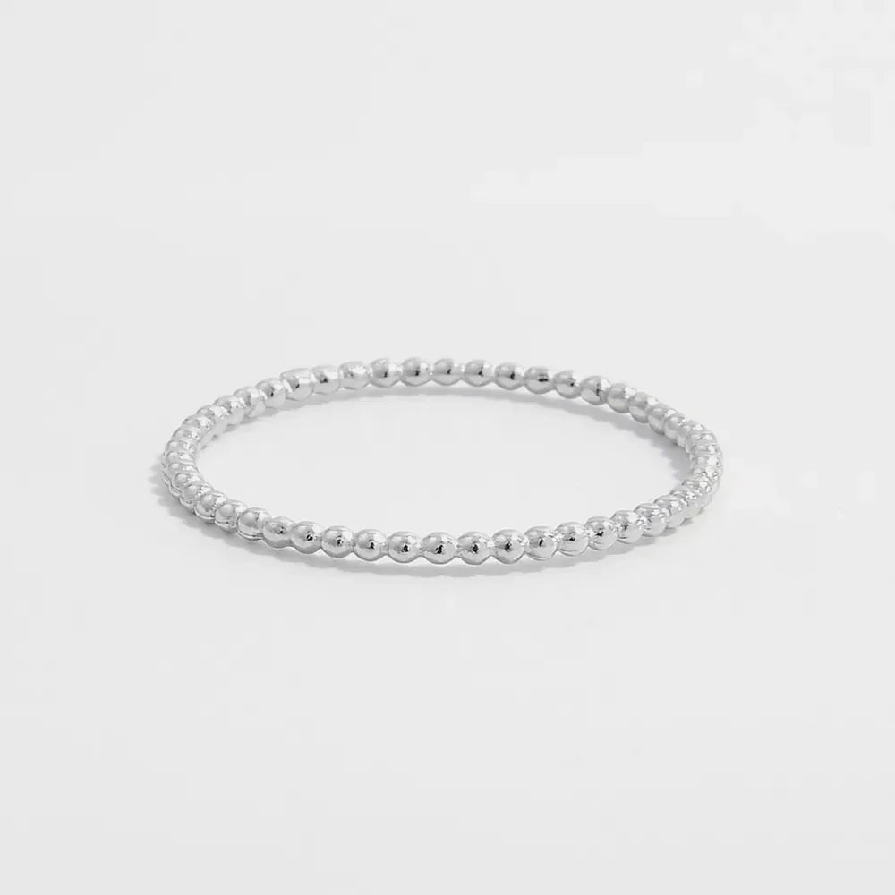 925 Sterling Silver Bead Ring - VAleG