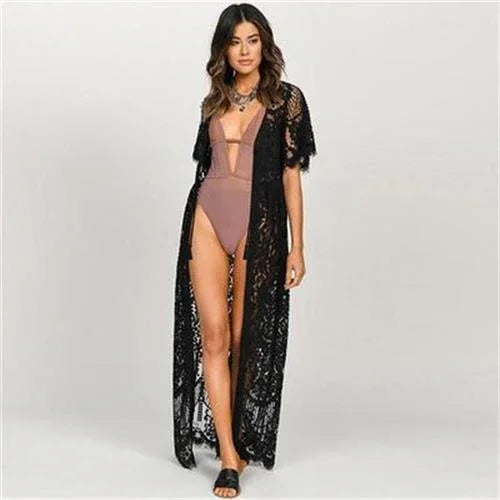 Long Beach Sand Cardigan Beauty Swimsuit Jacket Sunscreen Cardigan Beach - VAleG