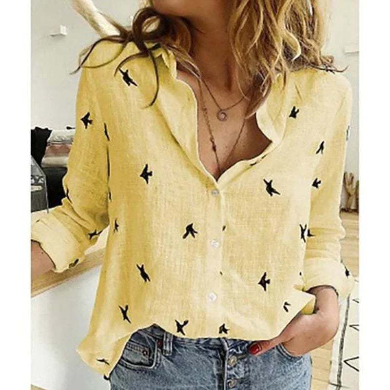 Pure color casual loose long sleeves - VAleG