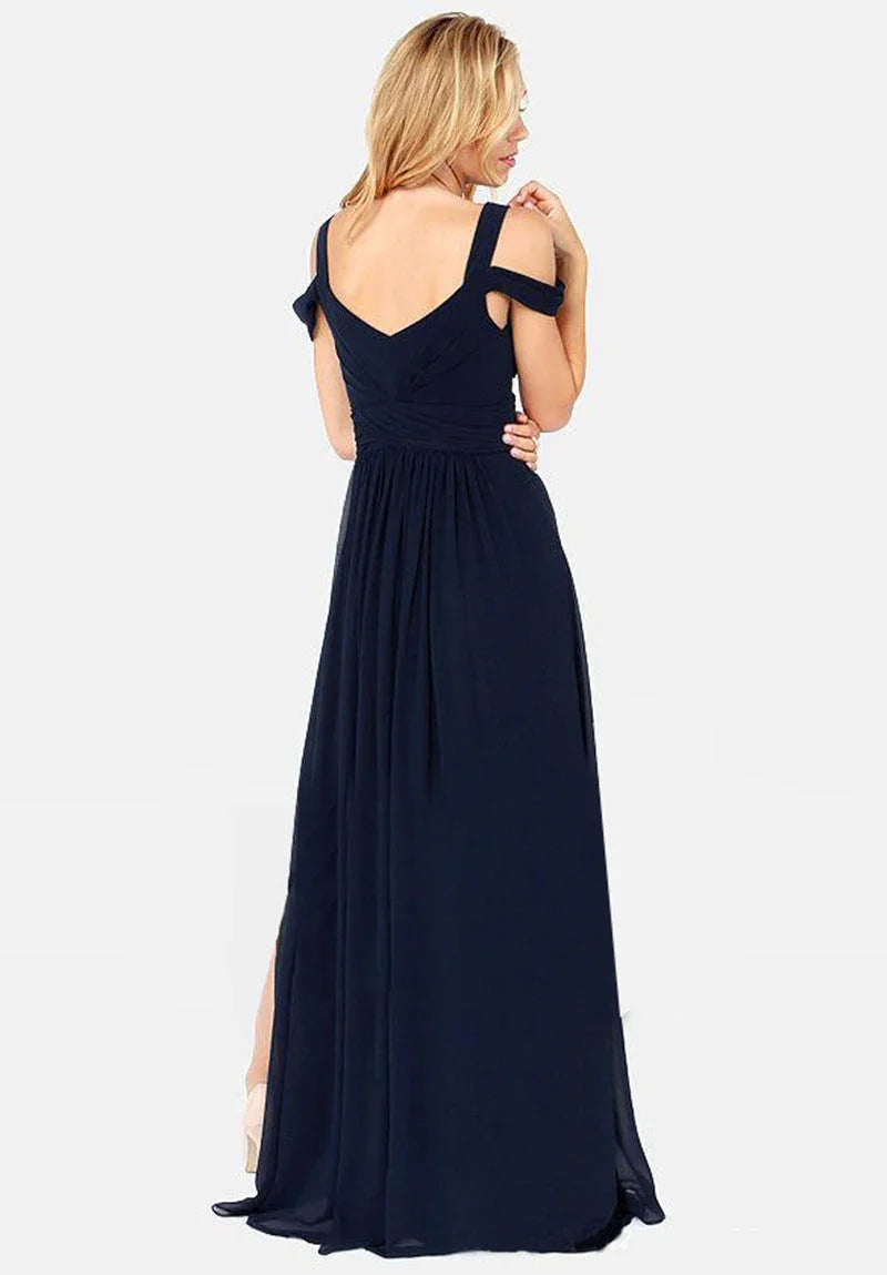 Long Floor Length Elegant Greek Style Pleated Dress - VAleG