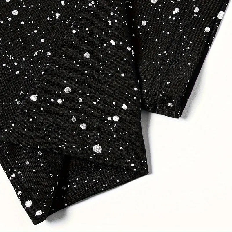Elegante abito femminile profondo scollo a V paillettes VAleG