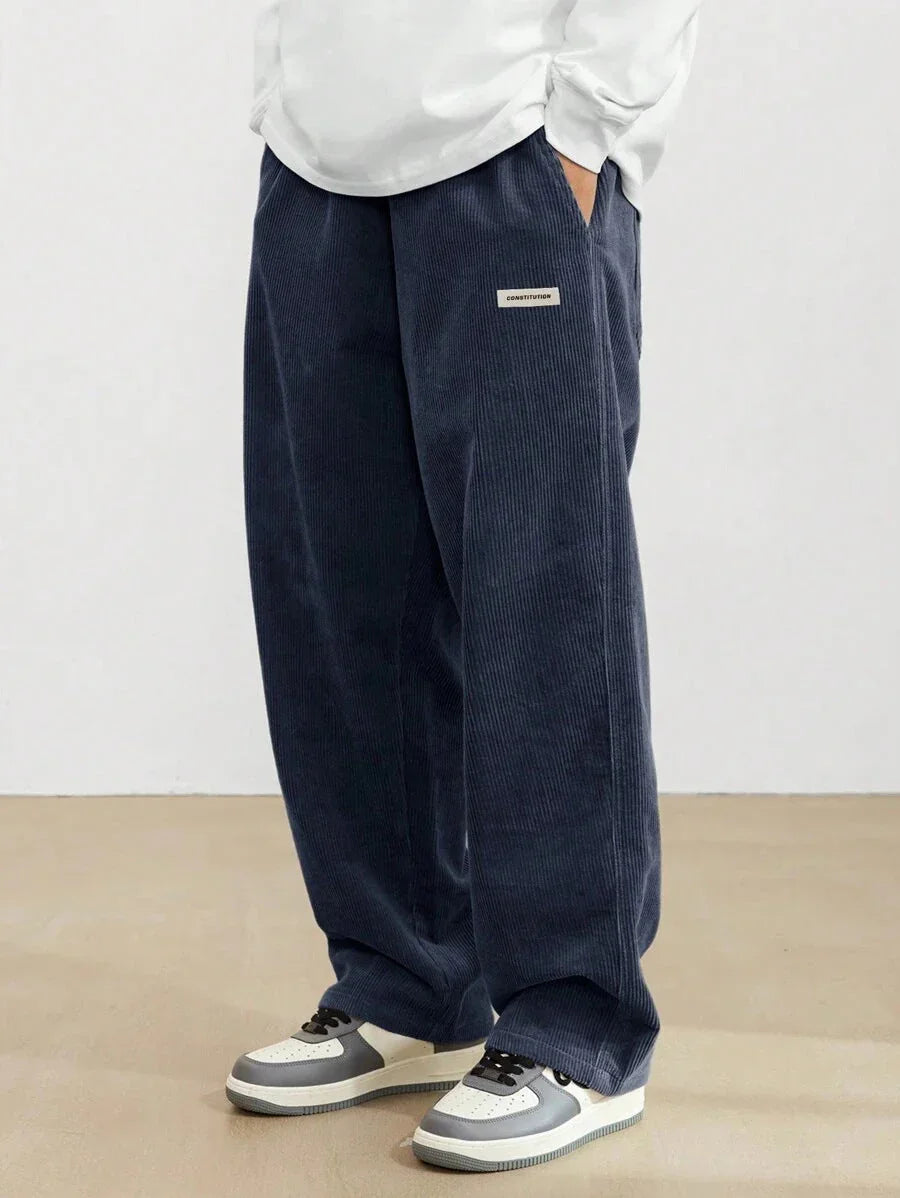 Men's Autumn And Winter Loose Wide Leg Draping Casual Pants - VAleG