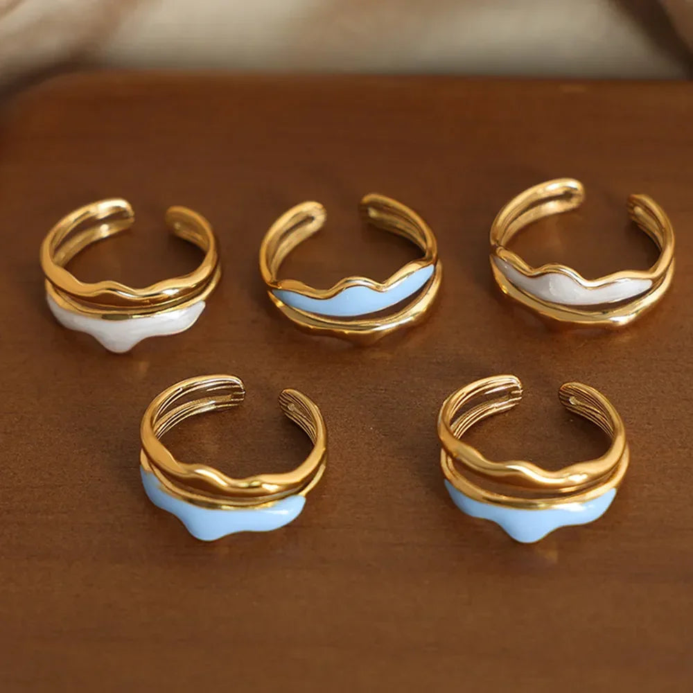 18K Gold-Plated Open Ring - VAleG