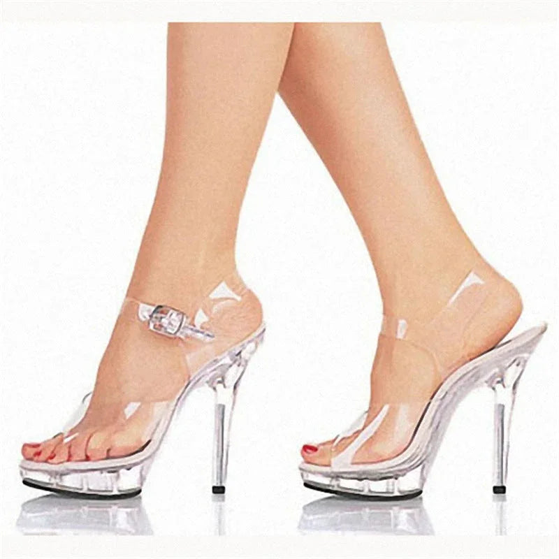 Crystal Sandals Platform Waterproof Platform High Heels - VAleG