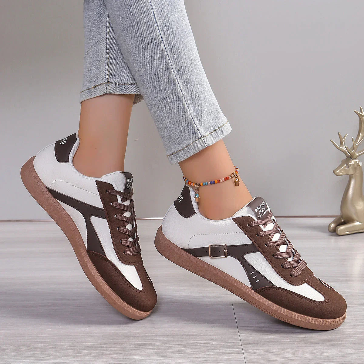 Women's Shoes Plus Size German Training Shoes Classic Round Toe - VAleG