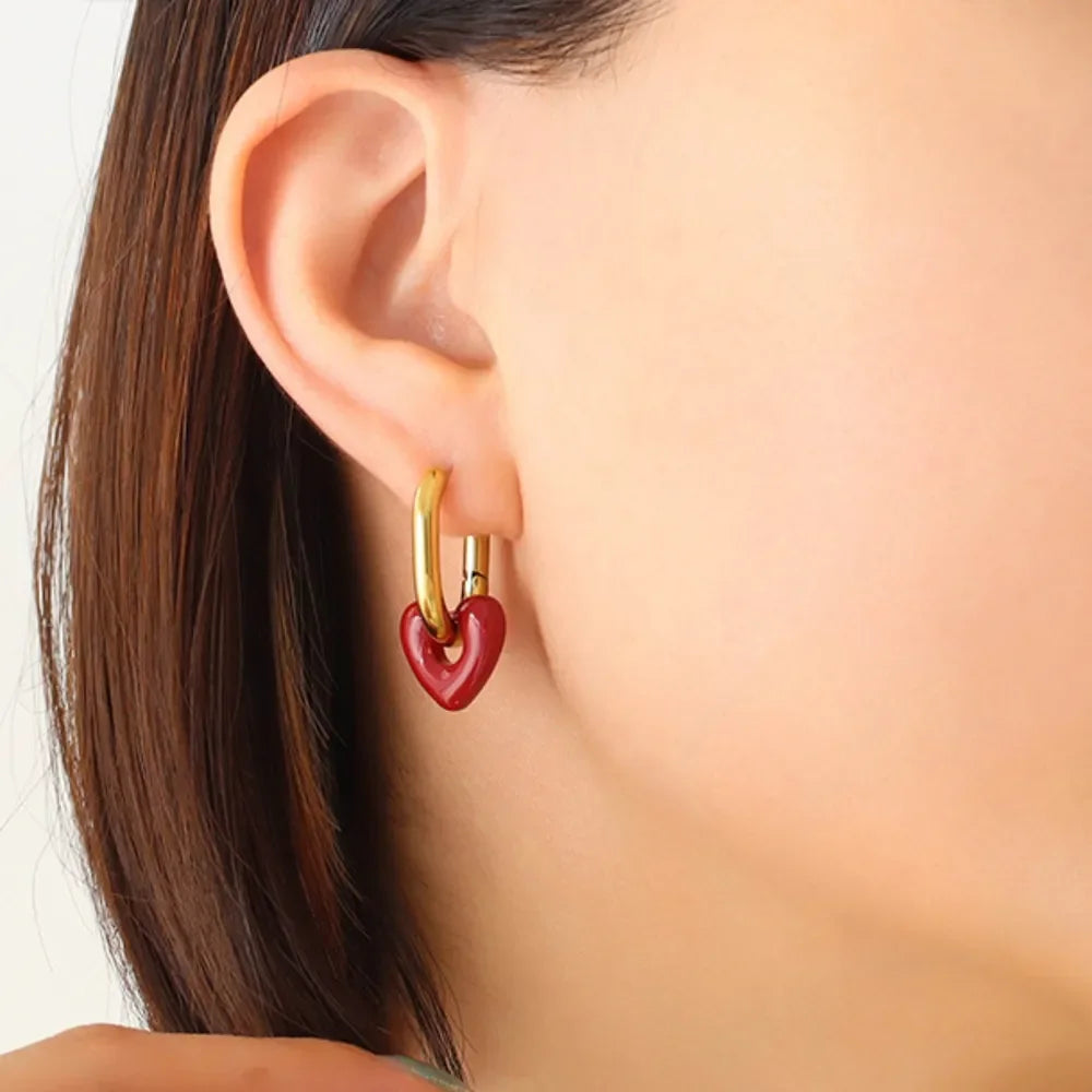 Heart Titanium Steel Earrings - VAleG
