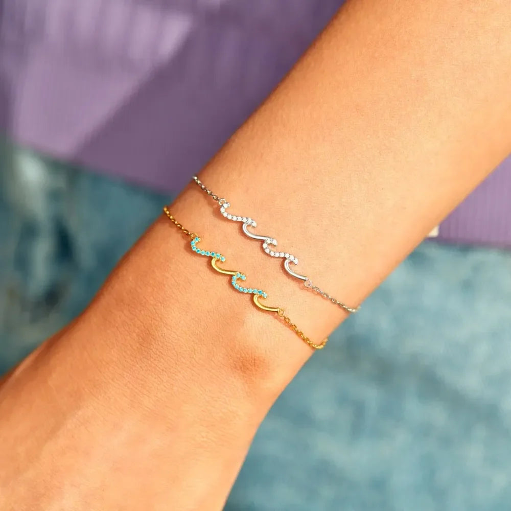 925 Sterling Silver Zircon Bracelet - VAleG