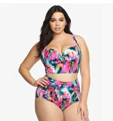 New bikini swimsuit big size retro Swimsuit Bikini - VAleG