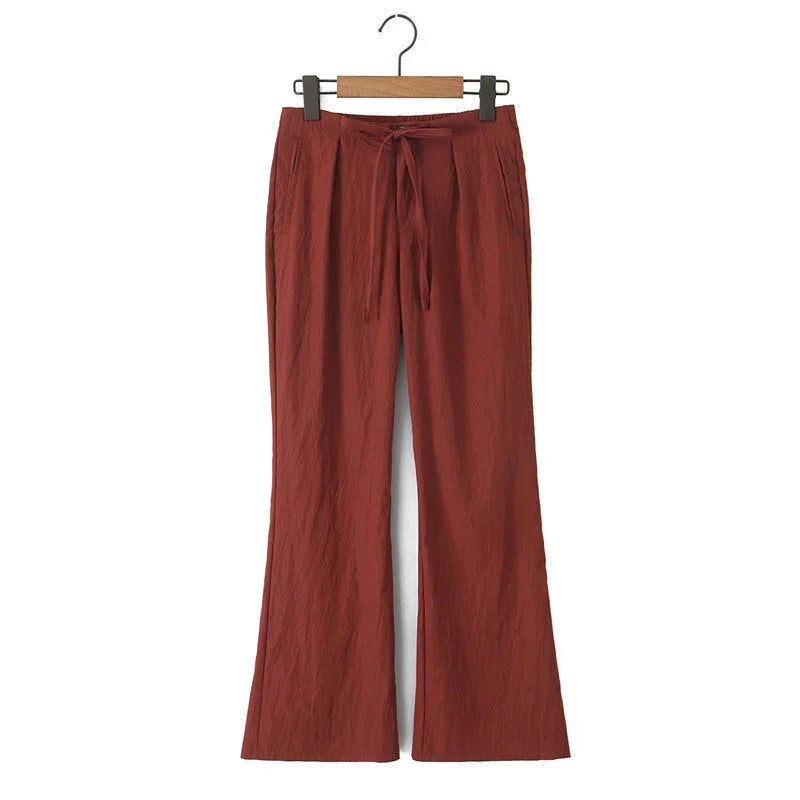 Spring And Summer Double-layer Gauze Home Pants Cotton Japanese Loose Casual Trousers - VAleG
